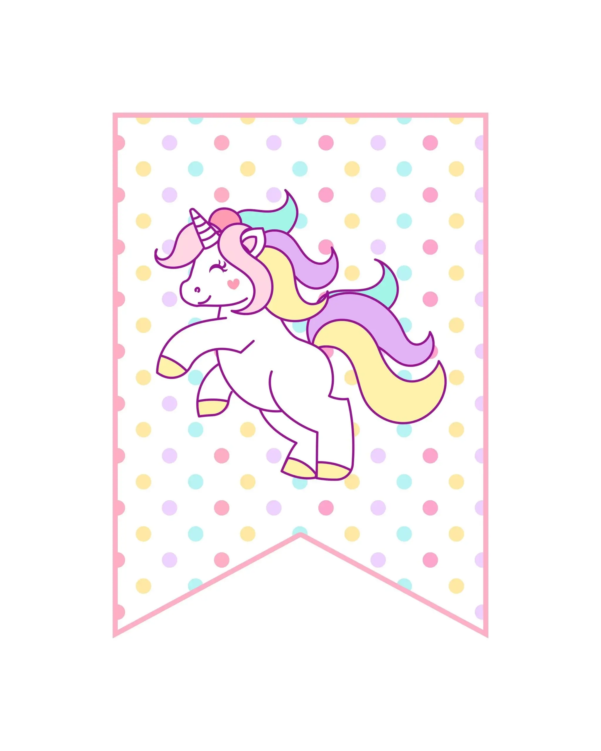 Флажки цифры unicorn